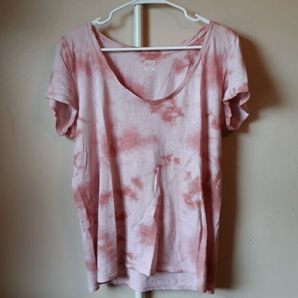 PINK VS TIE DYED SHORT SLEEVE TEE M - Picture 1 of 2